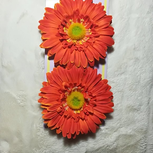 Perma - Florah Brooch - Orange & yellow. - Picture 2 of 2